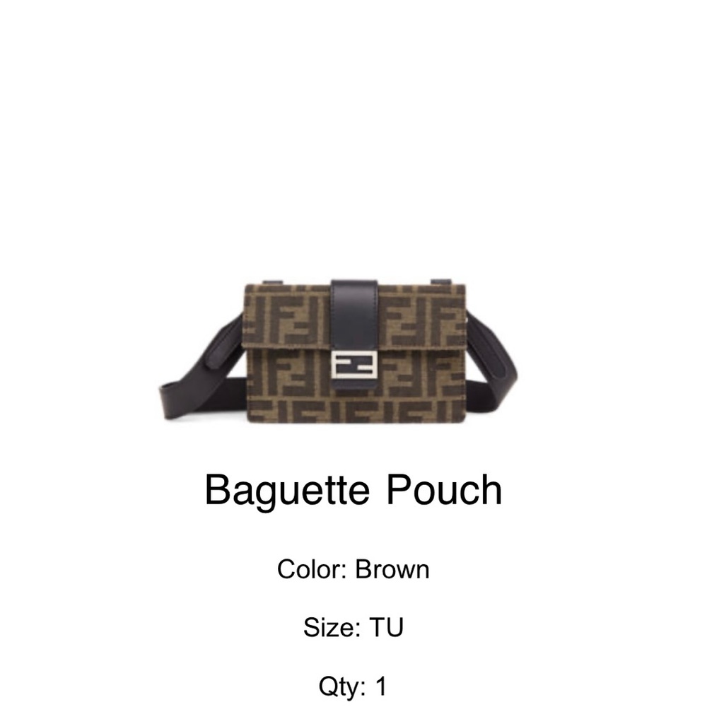 Authentic Fendi Crossbody baguette